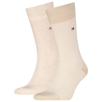 чорапи,мъжки,чорапи,tommy,hilfiger,birdseye,socks,2,pairs,beige,(sand)