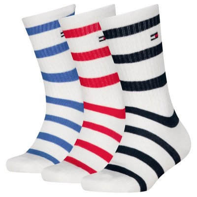 чорапи,детски,чорапи,tommy,hilfiger,breton,crew,socks,3,pairs,white,(tommy,original)