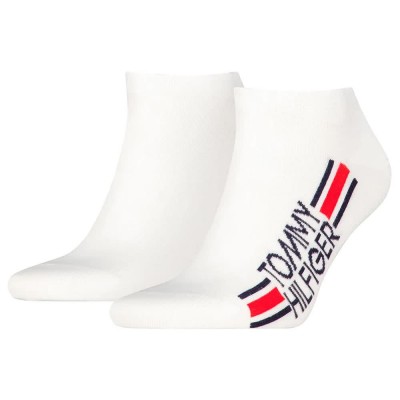 чорапи,мъжки,чорапи,tommy,hilfiger,logo,stripe,sneaker,socks,2,pairs,white,(white)