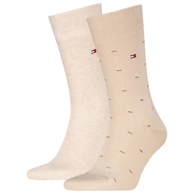чорапи,мъжки,чорапи,tommy,hilfiger,micro,pattern,socks,2,pairs,beige,(sand)