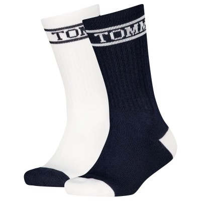 чорапи,мъжки,чорапи,дамски,чорапи,tommy,hilfiger,sport,crew,socks,2,pairs,white,black,(tommy,original)