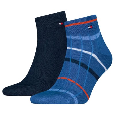 чорапи,мъжки,чорапи,tommy,hilfiger,summer,breton,quarter,socks,2,pairs,blue,(blue)