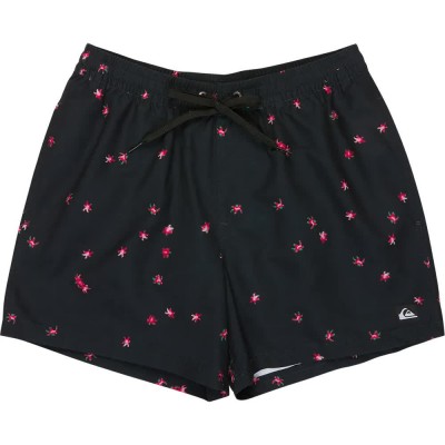 бански,гащета,мъжки,бански,костюми,quiksilver,everyday,printed,volley,15´´,swimming,shorts,black,(black,fallen,blossom)