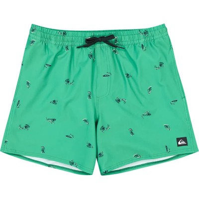 бански,гащета,мъжки,бански,костюми,quiksilver,stretch,printed,volley,16´´,swimming,shorts,green,(leprechaun,spaced,out)
