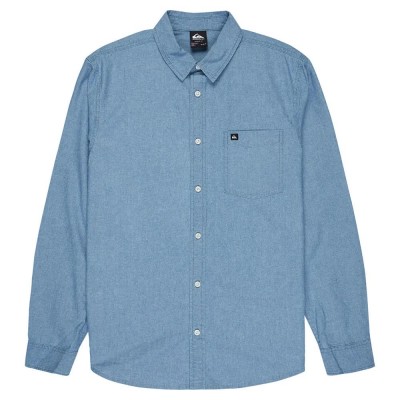 риза,с,дълъг,ръкав,мъжки,ризи,quiksilver,yosemite,chambray,long,sleeve,shirt,blue,(flintstone)