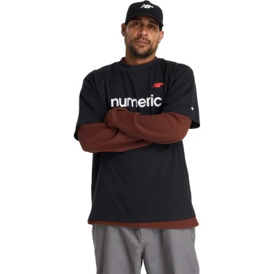 тениска,мъжки,тениски,дамски,тениски,new,balance,numeric,linear,logo,short,sleeve,t,shirt,black,(black)