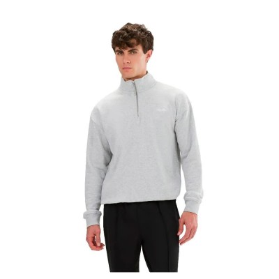 блуза,мъжки,пуловери,дамски,пуловери,ellesse,arivalo,half,zip,sweater,grey,(light,grey,marl)