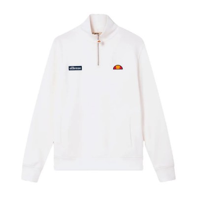 блуза,мъжки,пуловери,дамски,пуловери,ellesse,pelegrini,half,zip,sweater,white,(off,white)