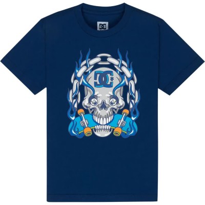 тениска,мъжки,тениски,дамски,тениски,dc,shoes,burning,skull,short,sleeve,t,shirt,blue,(estate,blue)