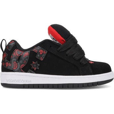 обувки,мъжки,маратонки,дамски,маратонки,dc,shoes,court,graffik,trainers,black,(black,grey,red)