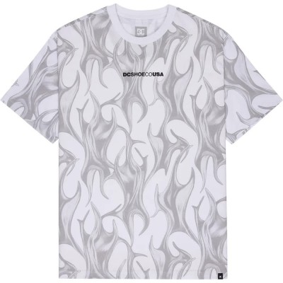 тениска,мъжки,тениски,дамски,тениски,dc,shoes,liquid,fuego,short,sleeve,t,shirt,white,(white)