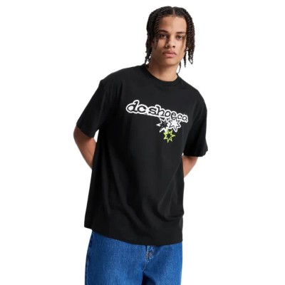 тениска,мъжки,тениски,дамски,тениски,dc,shoes,star,struck,short,sleeve,t,shirt,black,(black)
