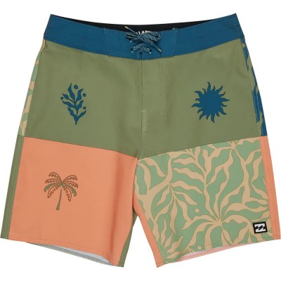 бански,гащета,детски,бански,костюми,billabong,reflection,pro,swimming,shorts,green,(moss,green)