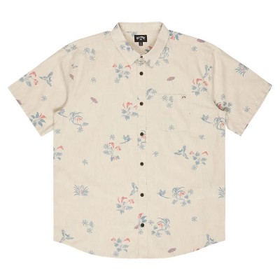 риза,с,къс,ръкав,мъжки,ризи,billabong,sundays,mini,short,sleeve,shirt,beige,(stone)