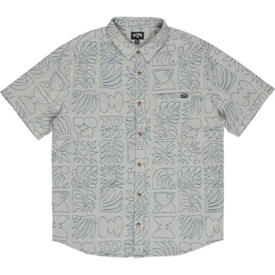 риза,с,къс,ръкав,дамски,ризи,мъжки,ризи,billabong,sundays,short,sleeve,shirt,grey,(chino)