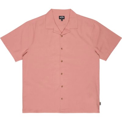 риза,с,къс,ръкав,дамски,ризи,мъжки,ризи,billabong,vacay,linen,short,sleeve,shirt,pink,(dusty,rose)