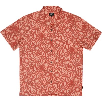 риза,с,къс,ръкав,дамски,ризи,мъжки,ризи,billabong,vacay,short,sleeve,shirt,red,orange,(chilli,red)