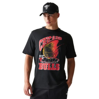 тениска,мъжки,тениски,дамски,тениски,new,era,nba,ball,grpahic,chicago,bulls,short,sleeve,t,shirt,black,(black)