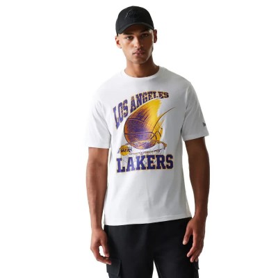 тениска,мъжки,тениски,дамски,тениски,new,era,nba,graphic,ball,los,angeles,lakers,short,sleeve,t,shirt,white,(white)