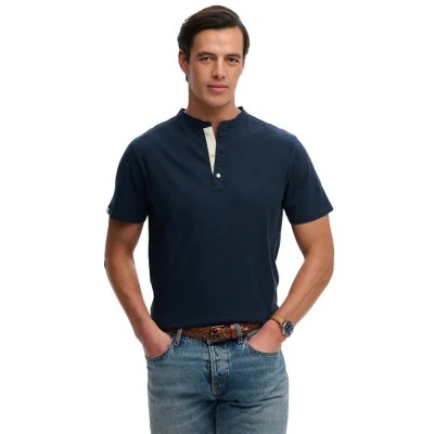 тениска,мъжки,тениски,дамски,тениски,superdry,classic,cotton,lin,grandad,short,sleeve,t,shirt,blue,(nordic,chrome,navy)