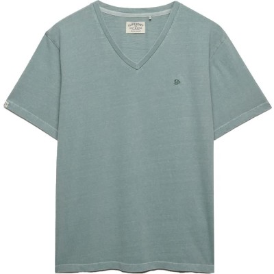 тениска,мъжки,тениски,дамски,тениски,superdry,classic,cotton,linen,vee,short,sleeve,v,neck,t,shirt,blue,(silver,sage)
