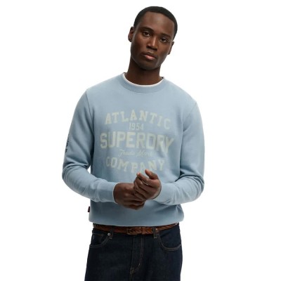 блуза,мъжки,пуловери,superdry,coastal,relaxed,sweatshirt,blue,(washed,denim,blue)