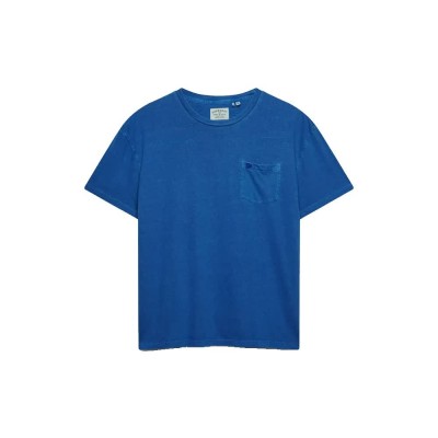 тениска,мъжки,тениски,дамски,тениски,superdry,cotton,classic,linen,pocket,short,sleeve,t,shirt,blue,(serge,blue)