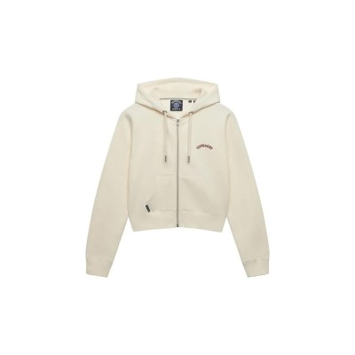 блуза,дамски,блузи,superdry,essential,logo,cropped,full,zip,sweatshirt,beige,(desert,bone,off,white)