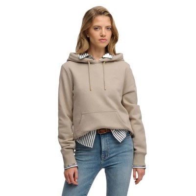 суичър,дамски,блузи,superdry,essential,logo,embroidered,hoodie,beige,(feather,grey)