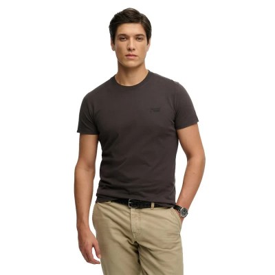 тениска,мъжки,тениски,дамски,тениски,superdry,essential,logo,embroidered,short,sleeve,t,shirt,brown,(carbon,black)