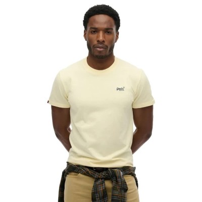 тениска,мъжки,тениски,дамски,тениски,superdry,essential,logo,embroidered,short,sleeve,t,shirt,yellow,(pastel,yellow,navy)