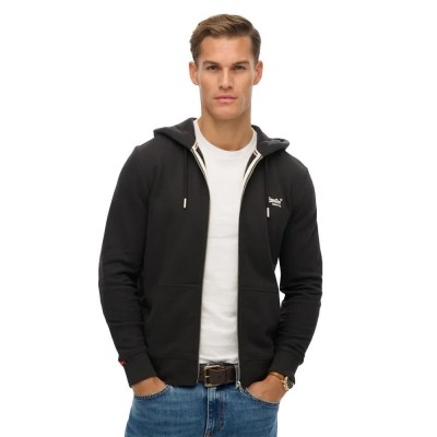 блуза,мъжки,пуловери,superdry,essential,logo,full,zip,sweatshirt,black,(carbon,black)