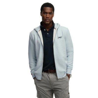 блуза,мъжки,пуловери,superdry,essential,logo,full,zip,sweatshirt,blue,(icy,blue,marl)