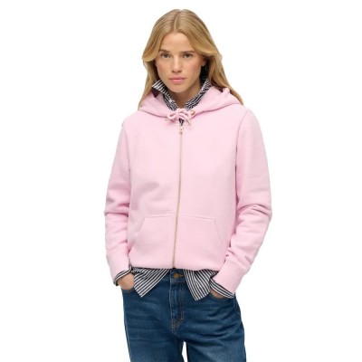 блуза,дамски,блузи,superdry,essential,logo,full,zip,sweatshirt,pink,(pink,lady)