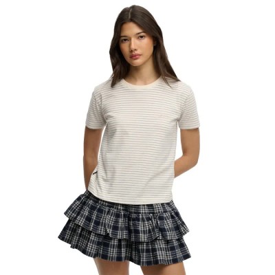 тениска,мъжки,тениски,дамски,тениски,superdry,essential,logo,str,fitted,short,sleeve,t,shirt,beige,(desert,bone,off,white,stripe)