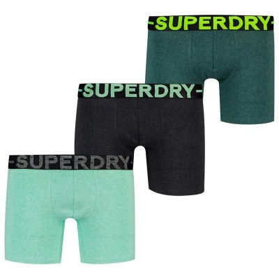 боксерки,мъжко,бельо,superdry,m3110476a,boxers,3,units,green,black,(green,marl,mix)