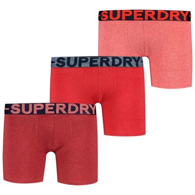 боксерки,мъжко,бельо,superdry,m3110476a,boxers,3,units,red,(red,marl,mix)