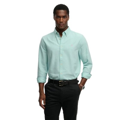 риза,с,дълъг,ръкав,дамски,ризи,мъжки,ризи,superdry,preppy,oxford,long,sleeve,shirt,green,(spearmint,light,green,chambray)
