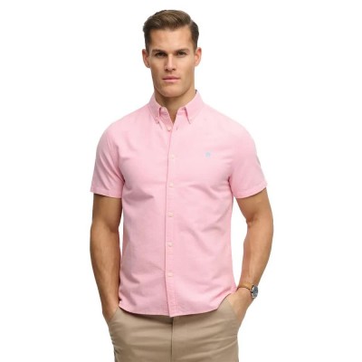риза,с,къс,ръкав,дамски,ризи,мъжки,ризи,superdry,preppy,oxford,short,sleeve,shirt,pink,(cali,coral,chambray)
