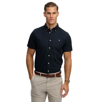риза,с,къс,ръкав,дамски,ризи,мъжки,ризи,superdry,preppy,oxford,short,sleeve,shirt,blue,(eclipse,navy)