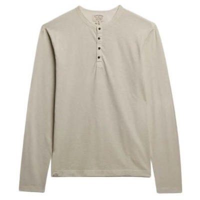 тениска,мъжки,тениски,дамски,тениски,superdry,slub,grandad,long,sleeve,t,shirt,beige,(rainy,day,grey)