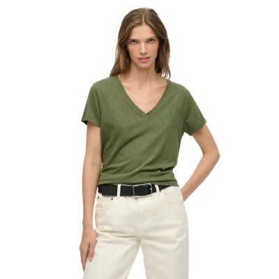 тениска,мъжки,тениски,дамски,тениски,superdry,studios,slub,embroidered,vee,short,sleeve,t,shirt,green,(four,leaf,clover)
