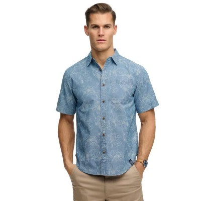 риза,с,къс,ръкав,дамски,ризи,мъжки,ризи,superdry,vintage,loom,short,sleeve,shirt,blue,(nouveau,navy,floral,dot)