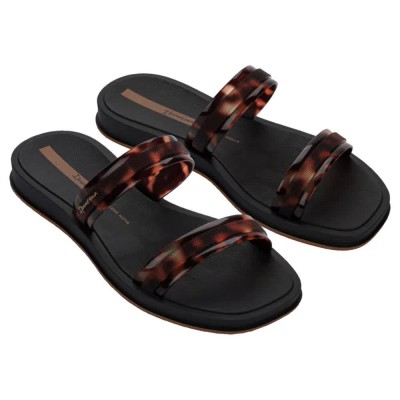 мъжки,джапанки,и,чехли,дамски,сандали,и,чехли,ipanema,glow,trendy,slides,black,(black,turtle,brown)