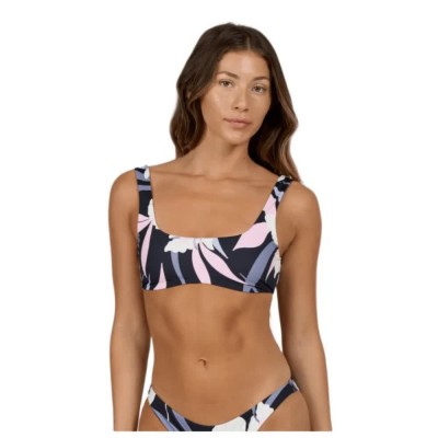 дамски,бански,костюми,salty,crew,bloomed,bikini,top,black,(black)