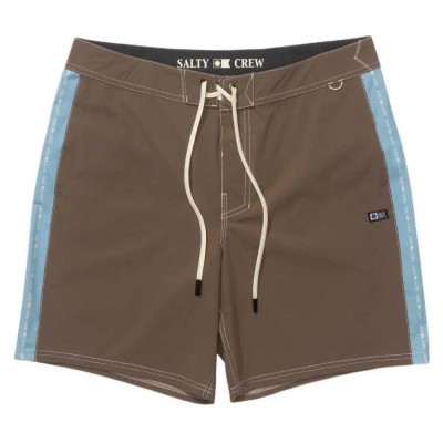 бански,гащета,мъжки,бански,костюми,salty,crew,channel,boardshort,swimming,shorts,brown,(dark,brown)