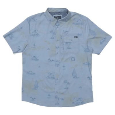 риза,с,къс,ръкав,дамски,ризи,мъжки,ризи,salty,crew,flagship,uv,button,up,short,sleeve,shirt,blue,(clear,sky)