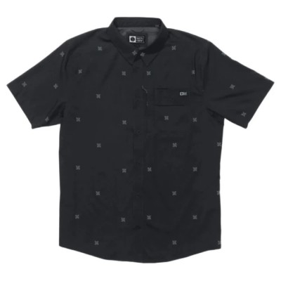 риза,с,къс,ръкав,дамски,ризи,мъжки,ризи,salty,crew,flagship,uv,button,up,short,sleeve,shirt,black,(phantom)