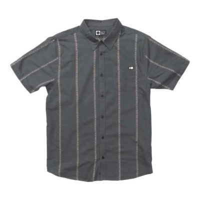 риза,с,къс,ръкав,дамски,ризи,мъжки,ризи,salty,crew,parker,button,up,short,sleeve,shirt,grey,(monument)