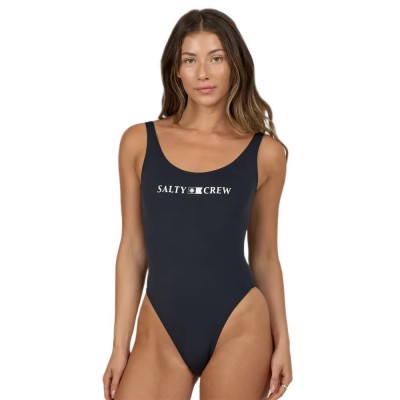 бански,костюм,дамски,бански,костюми,salty,crew,seafarer,solids,one,piece,swimsuit,black,(black)